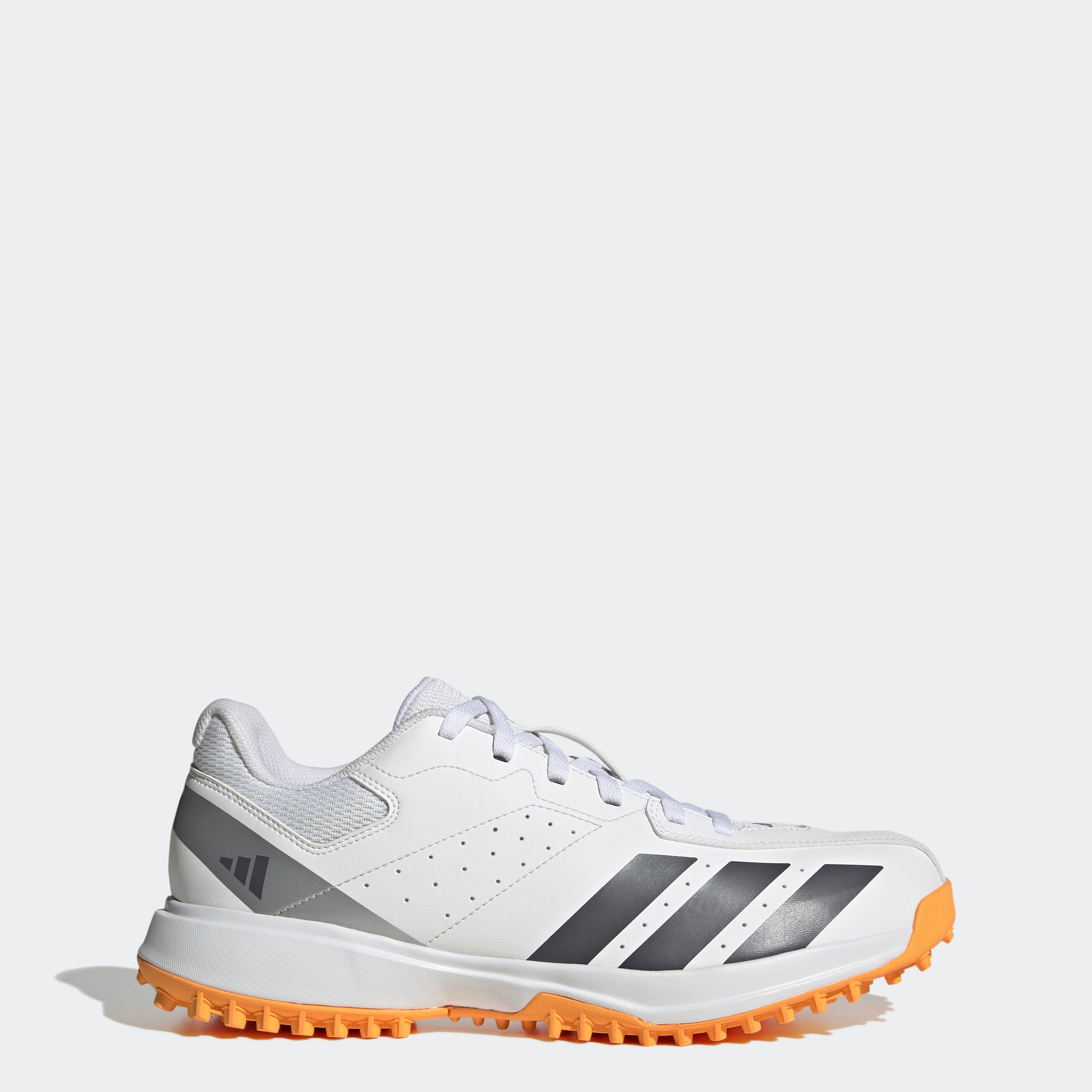 Adidas Howzat Spikeless Cricket Shoes - White/Orange 2026