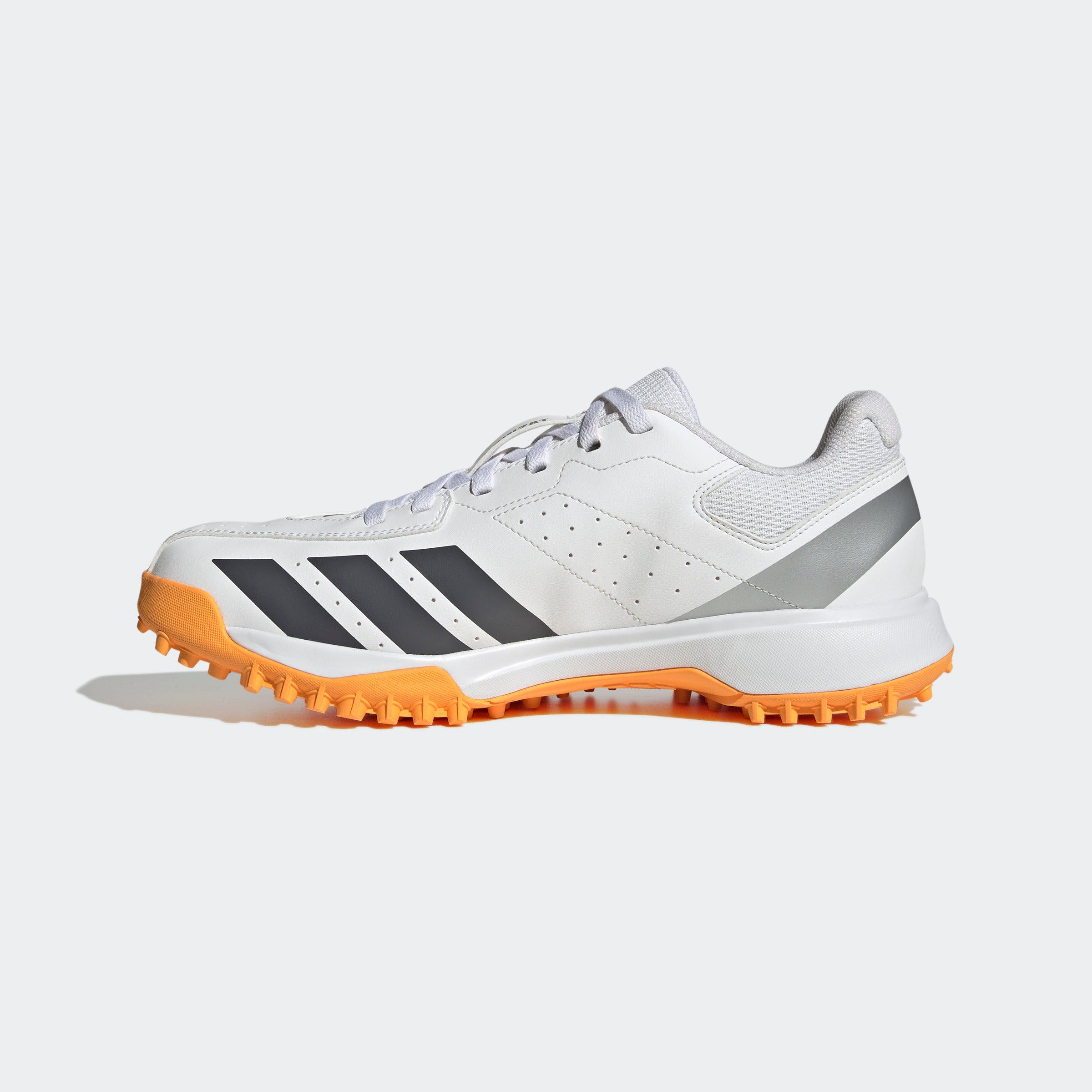 Adidas Howzat Spikeless Cricket Shoes - White/Orange 2026