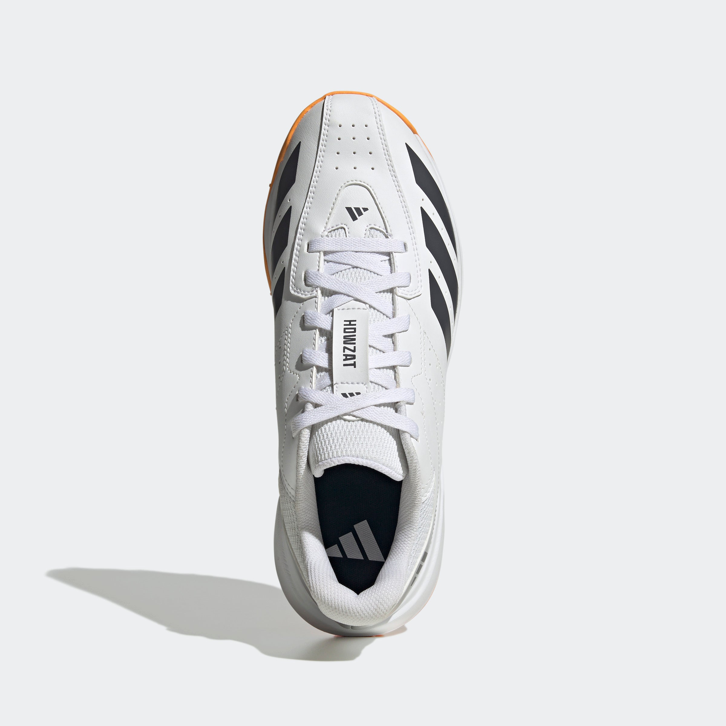 Adidas Howzat Spikeless Cricket Shoes - White/Orange 2026