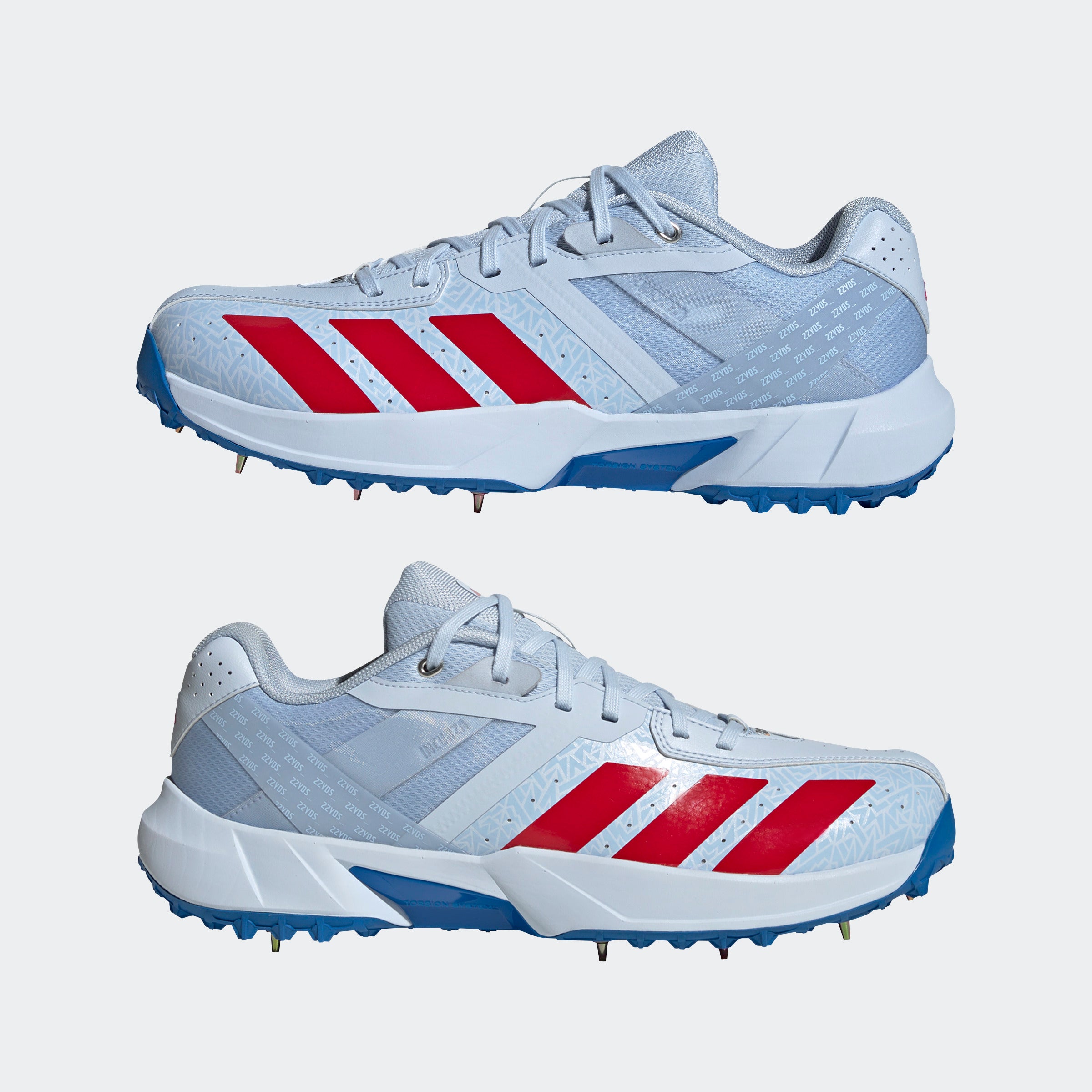 Adidas 22YDS Incurza Spike Cricket Shoes - Crystal Sky 2026