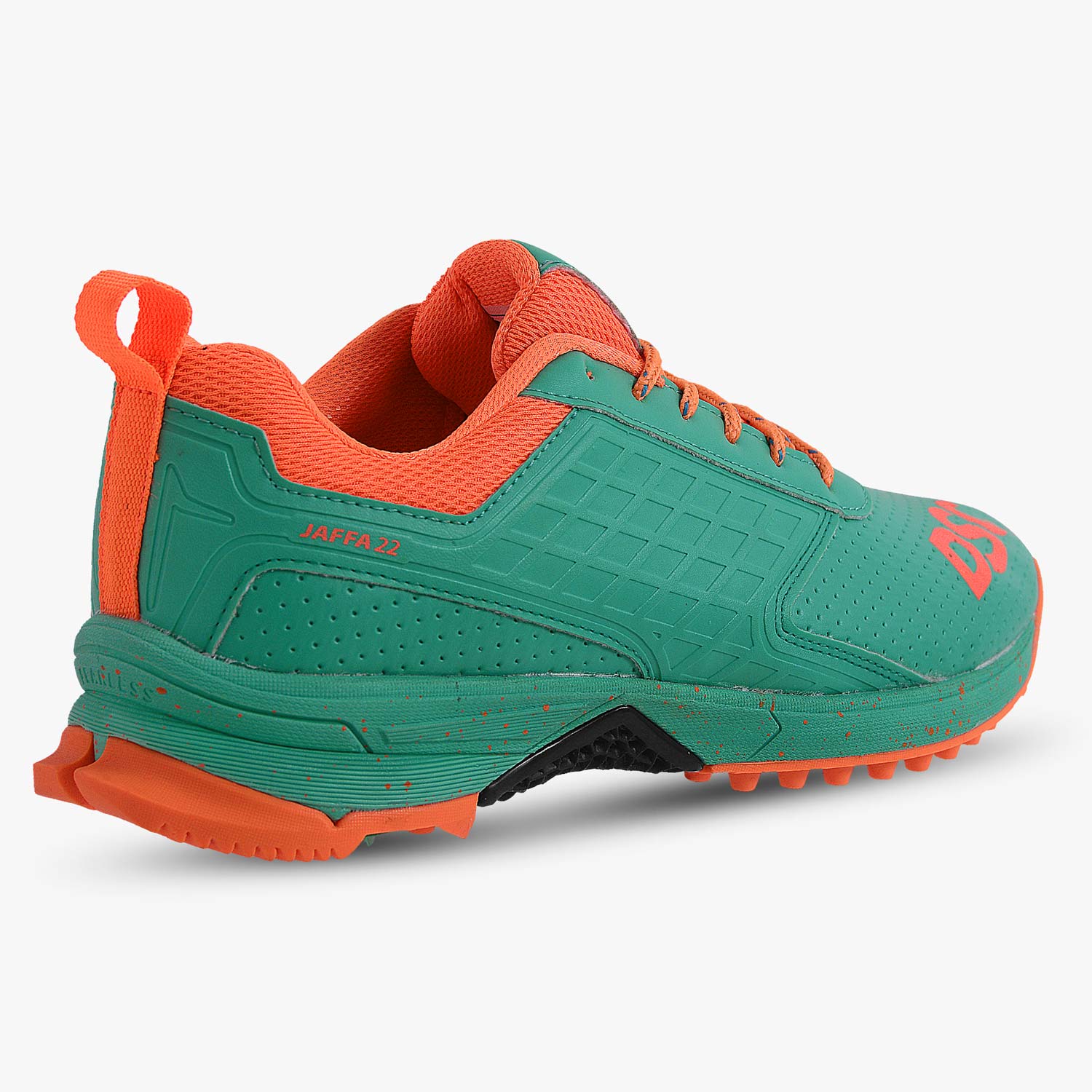 DSC Jaffa 22 Cricket Shoes - Teal/Orange (2026) – CricketZoneUSA