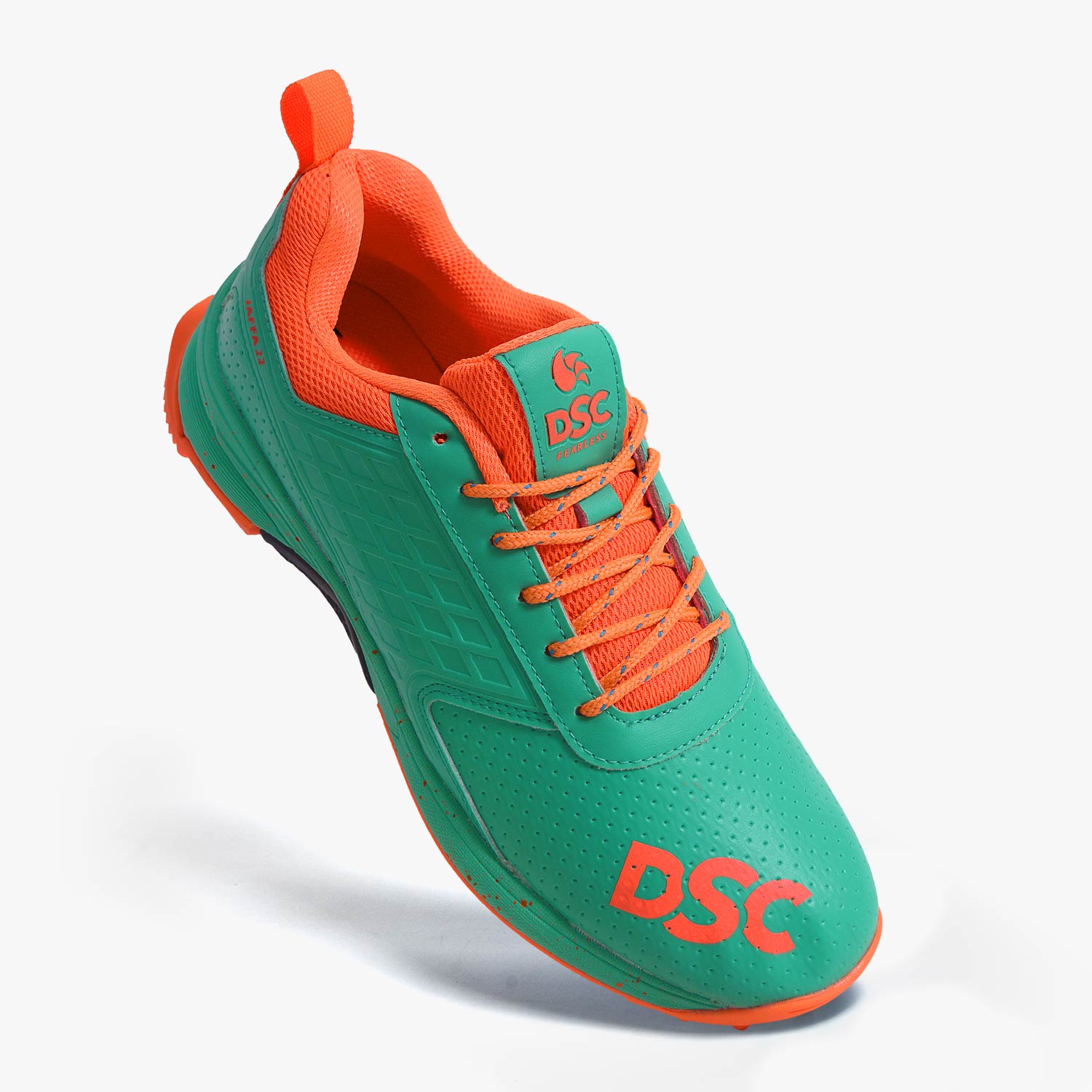 DSC Jaffa 22 Cricket Shoes - Teal/Orange (2026)