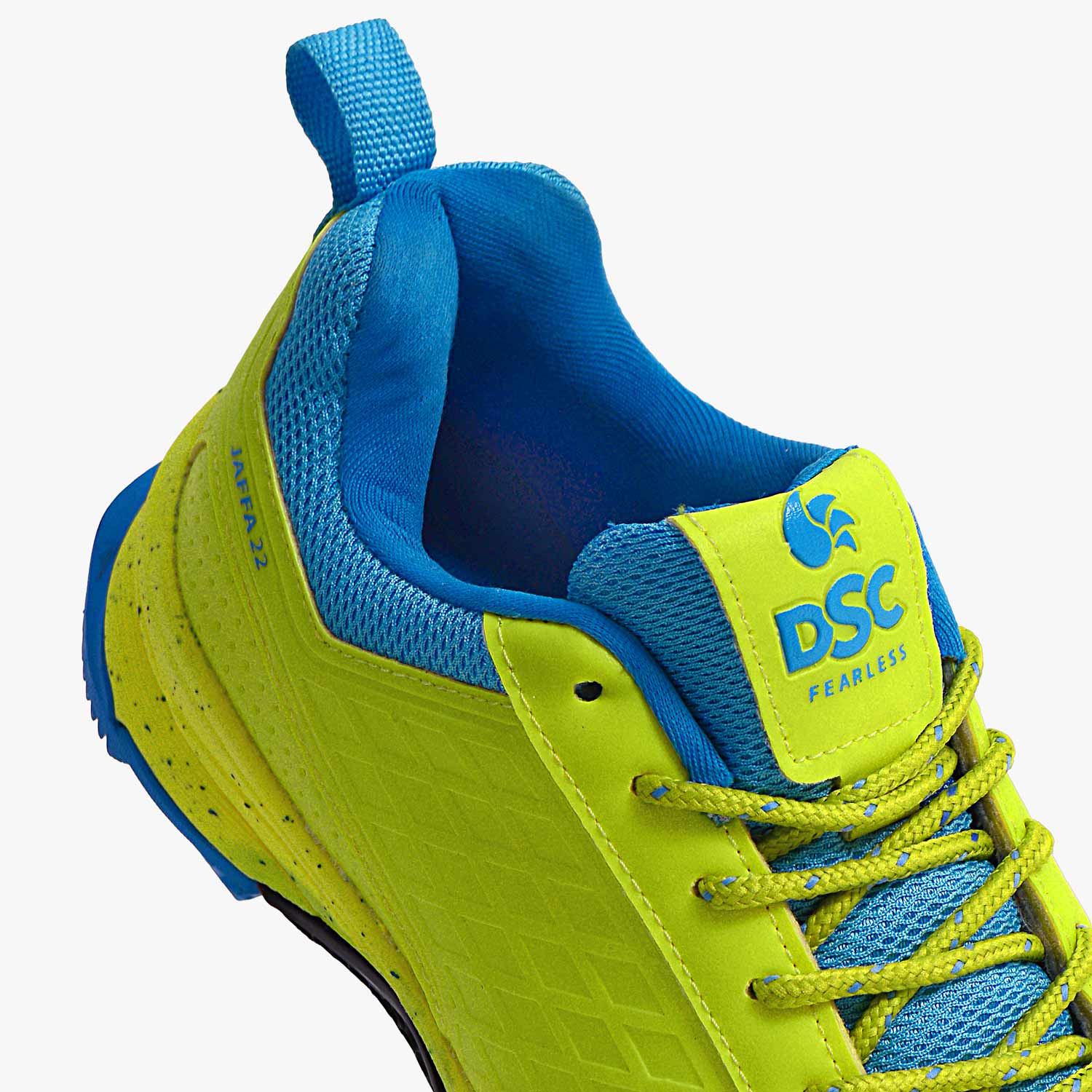 2025 DSC Jaffa 22 Cricket Shoes - Lime/Royal Blue – CricketZoneUSA