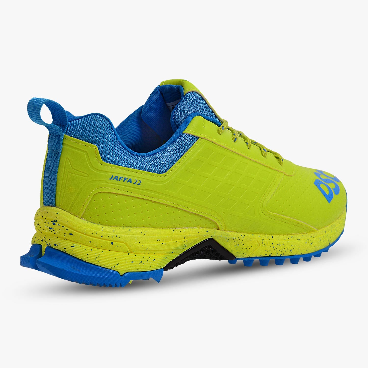 2025 DSC Jaffa 22 Cricket Shoes - Lime/Royal Blue – CricketZoneUSA