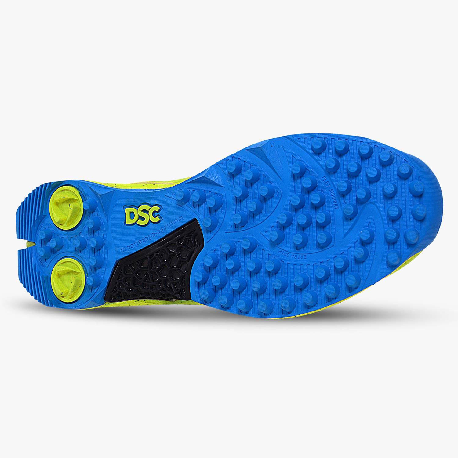 2024 DSC Jaffa 22 Cricket Shoes - Lime/Royal Blue