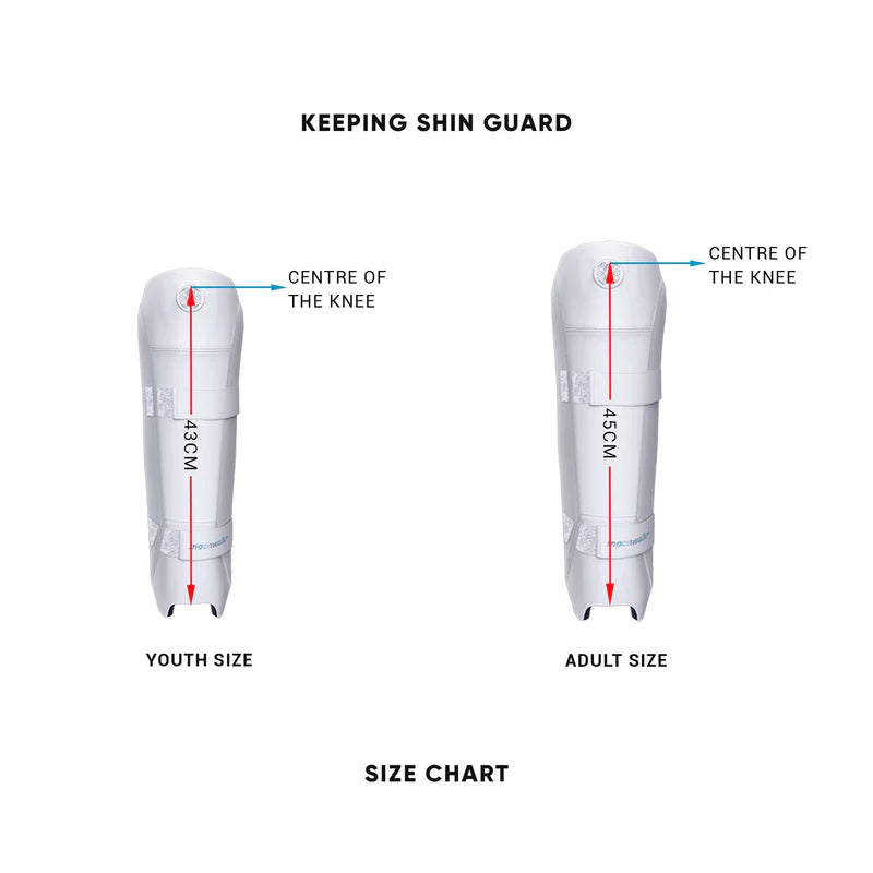 MOONWALKR White Keeping Shin Guards - Youth