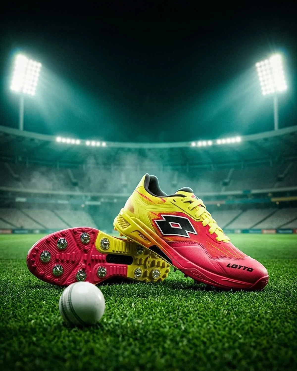 Lotto Supershot Fire Dragon IPL Batting Spike Shoes - 2026