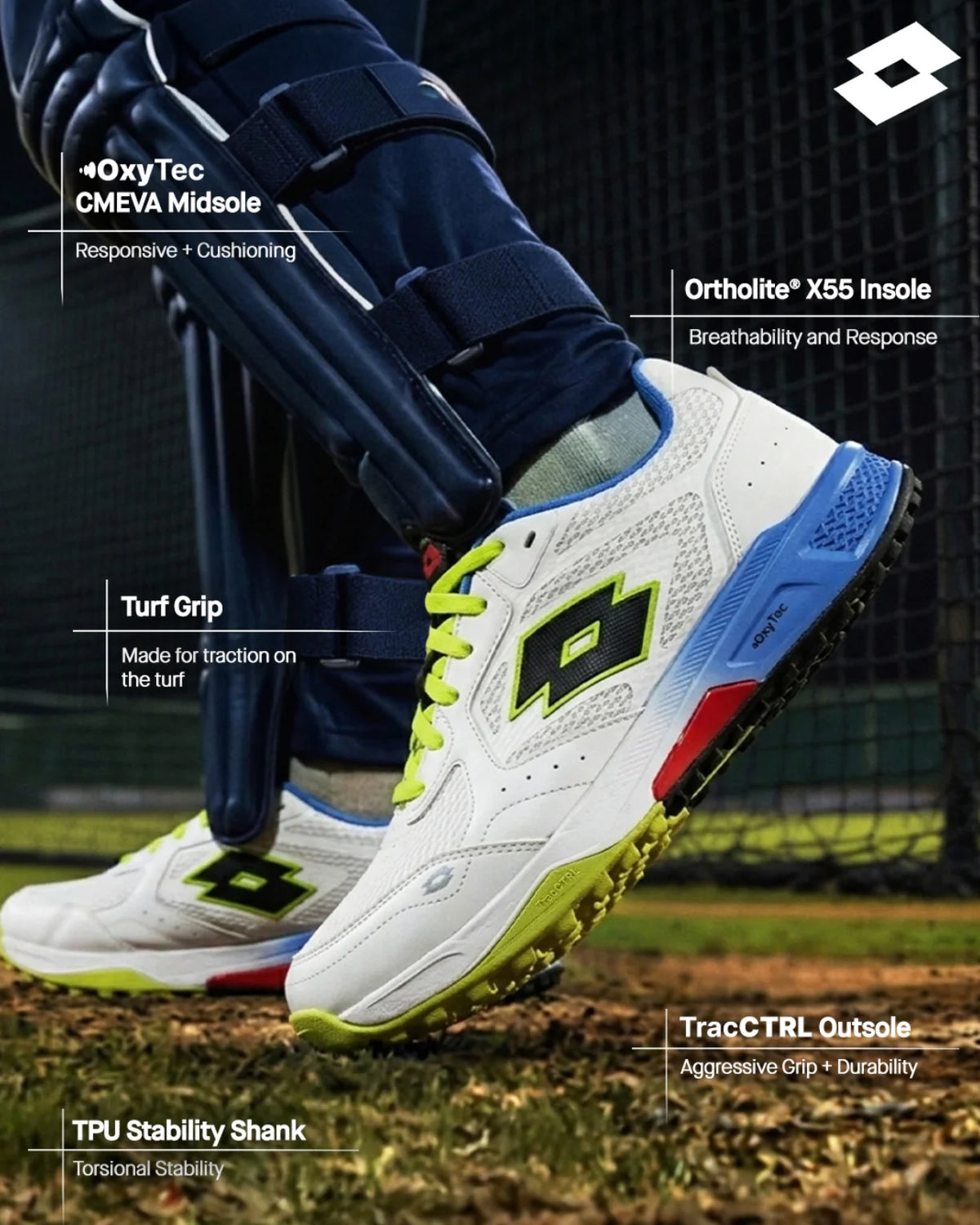 Lotto Blaze Hit Blizzard Rubber Cricket Shoes  - 2026
