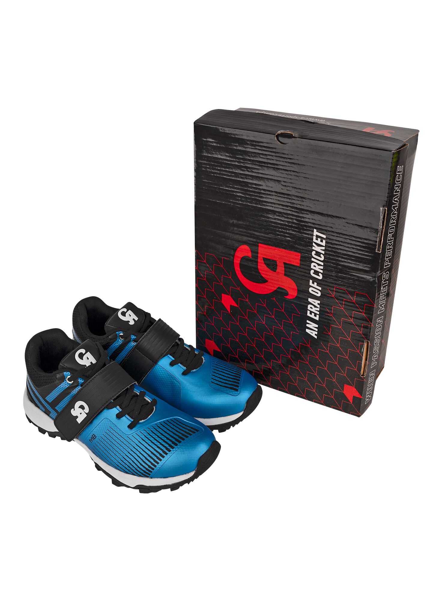 CA M8 Rubber Cricket Shoes - Royal/Navy (2026)