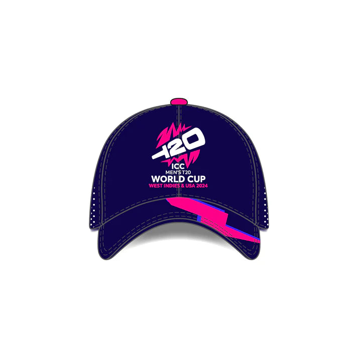 ICC T20 World Cup Navy and Pink Hat - 2024