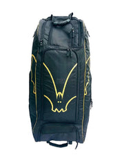 BAS VAMPIRE GAME CHANGER WHEELIE DUFFLE CRICKET BAG - BLACK & GOLD
