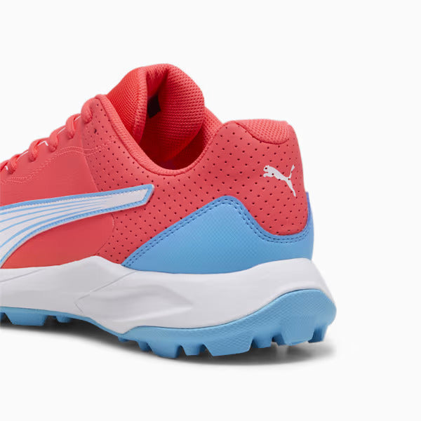 PUMA 24 FH Rubber Cricket Shoes - Luminous Blue-Puma White-Fire Orchid