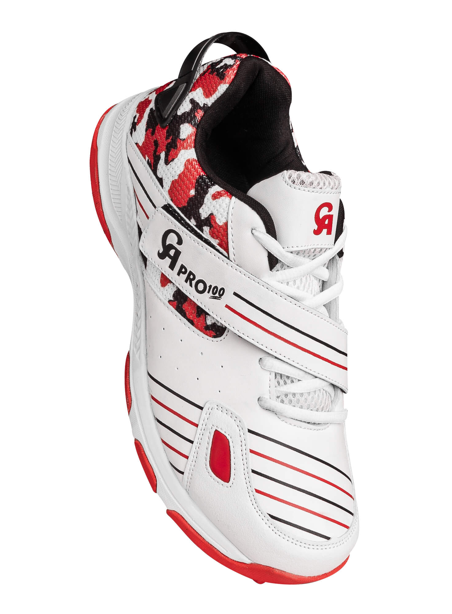 CA Pro 100 Rubber Cricket Shoes (Red) - 2025