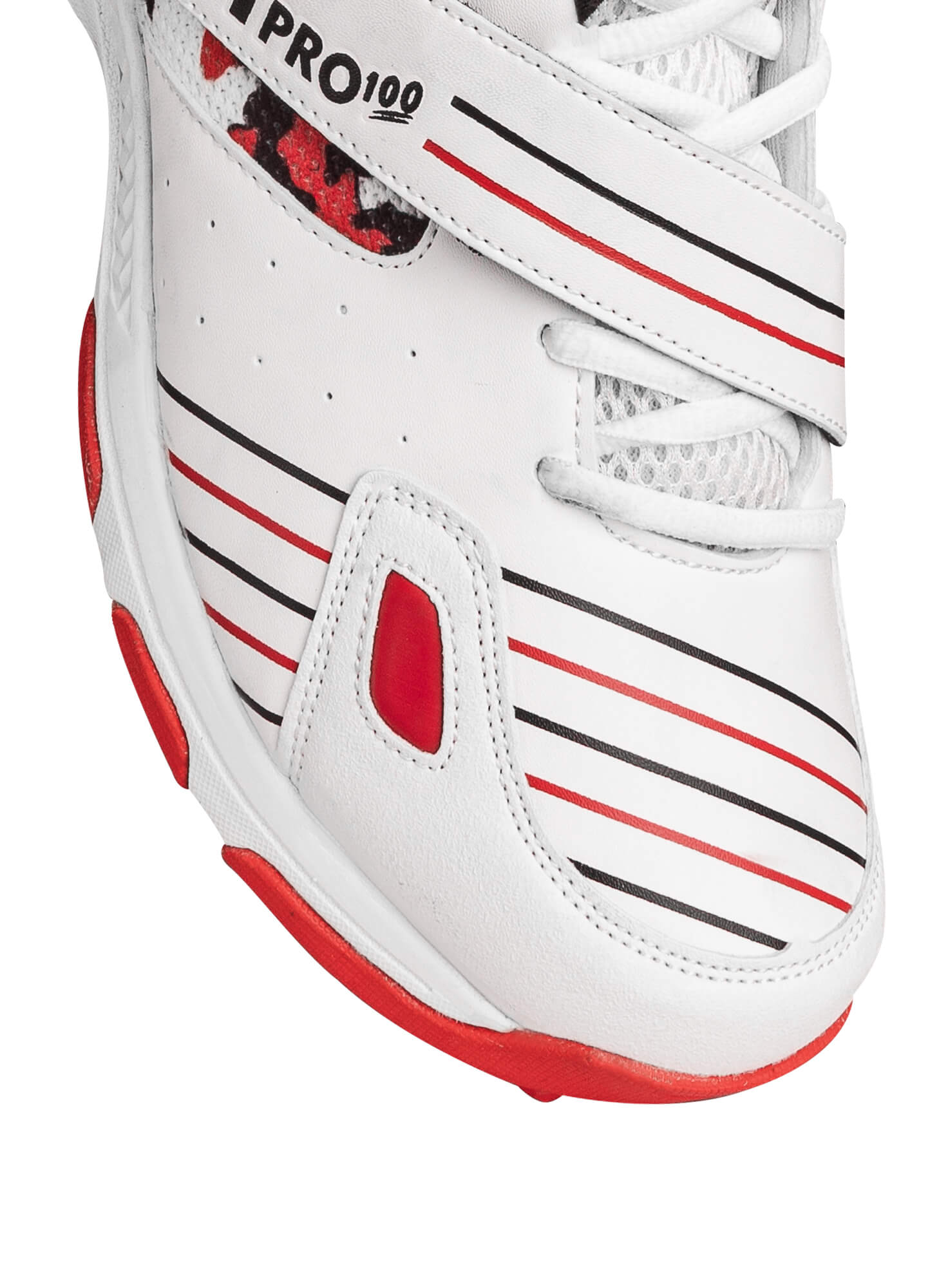 CA Pro 100 Rubber Cricket Shoes (Red) - 2025