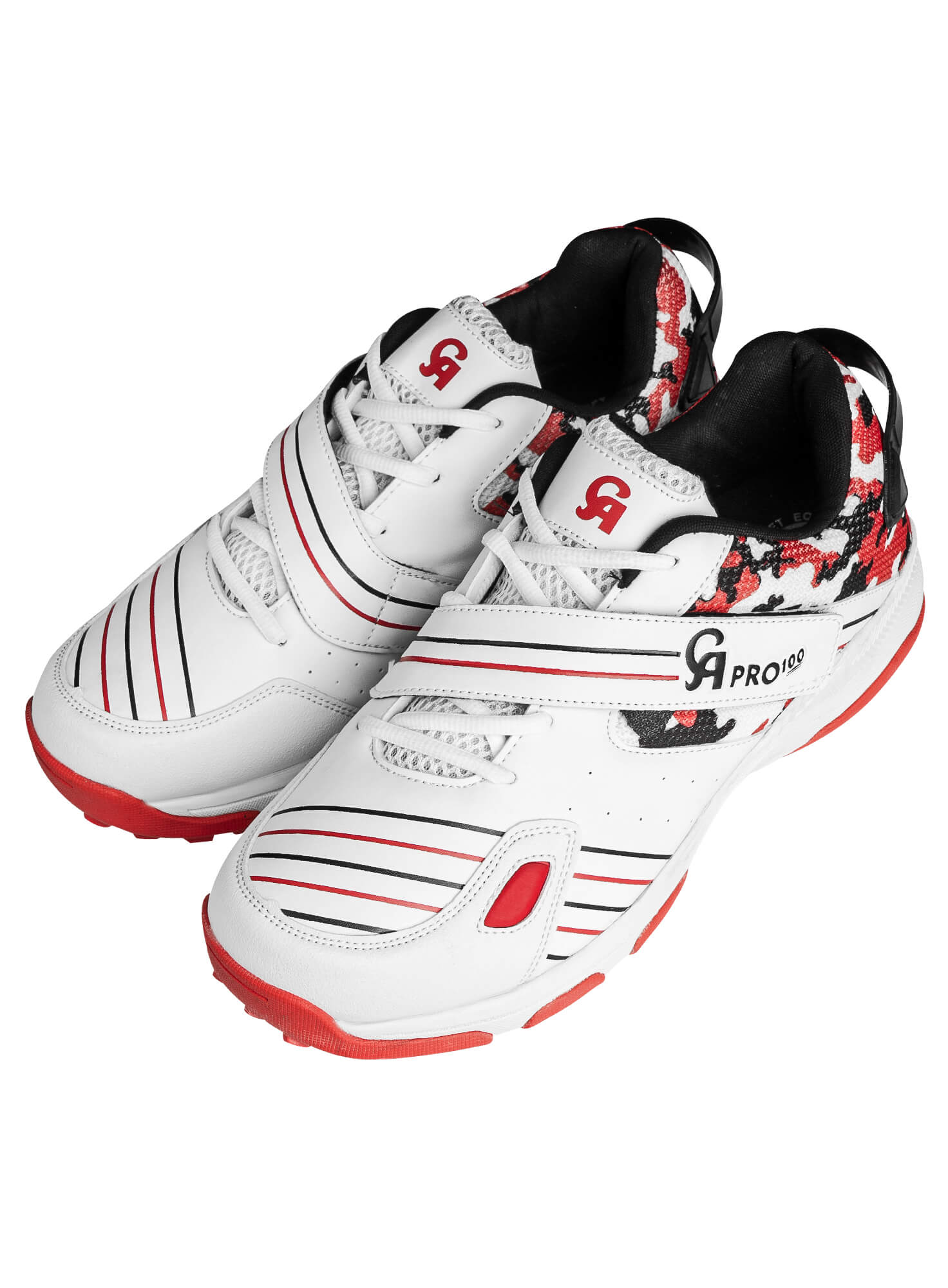 CA Pro 100 Rubber Cricket Shoes (Red) - 2025