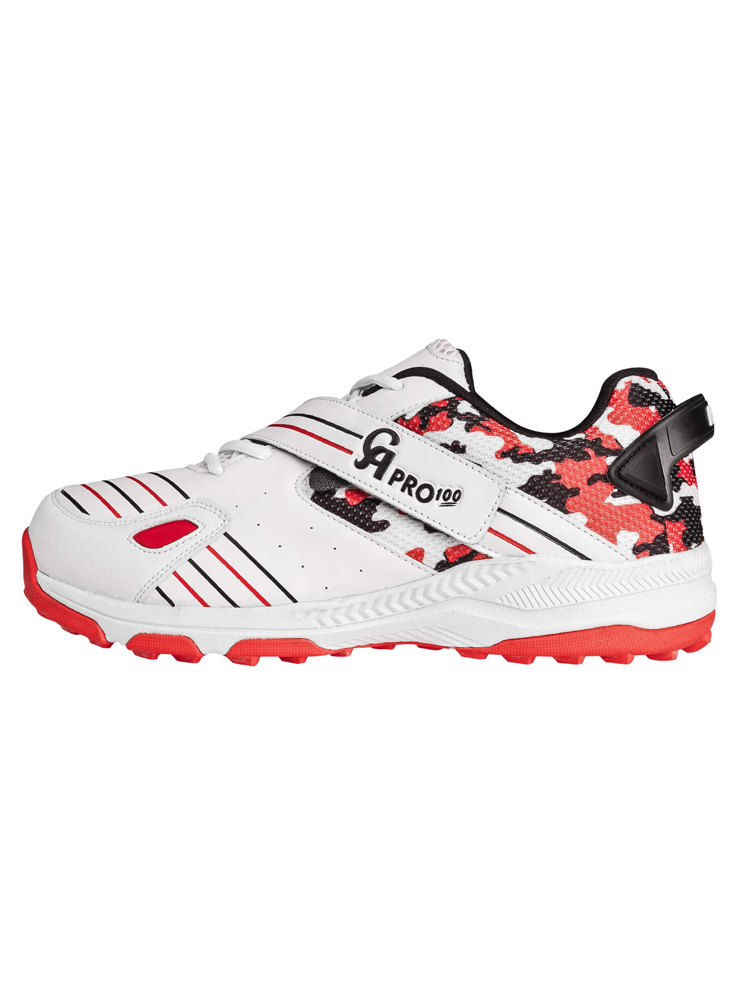 CA Pro 100 Rubber Cricket Shoes (Red) - 2025
