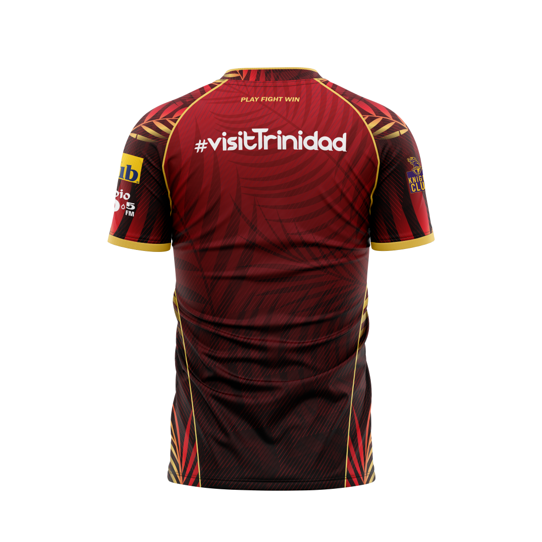 2025 Official Trinbago Knight Riders Jersey By TKR  - Short Sleeve