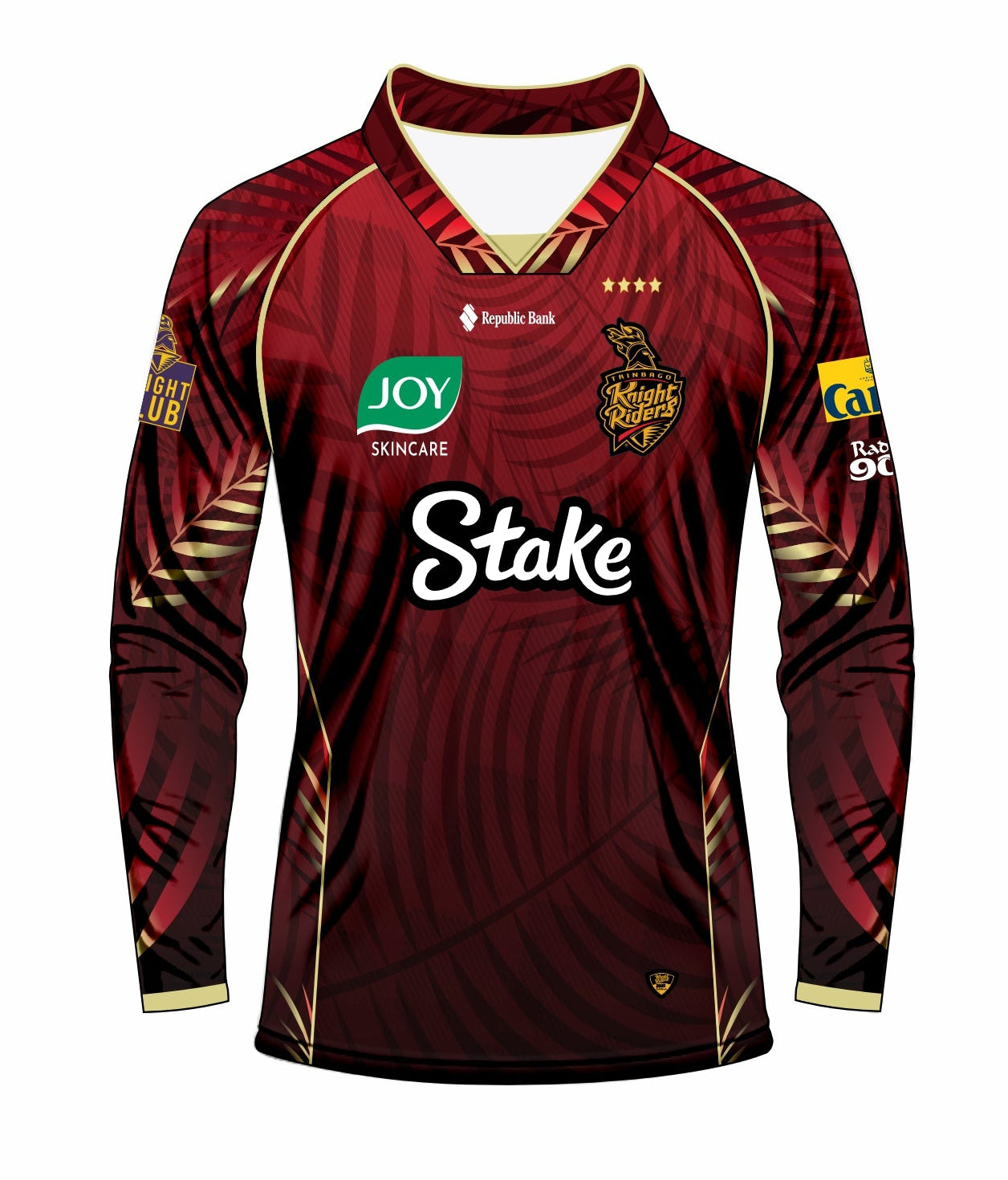 2025 Official Trinbago Knight Riders Long Sleeve Jersey TKR