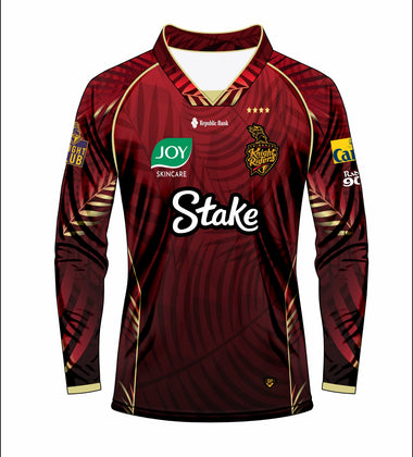 2025 Official Trinbago Knight Riders Long Sleeve Jersey TKR