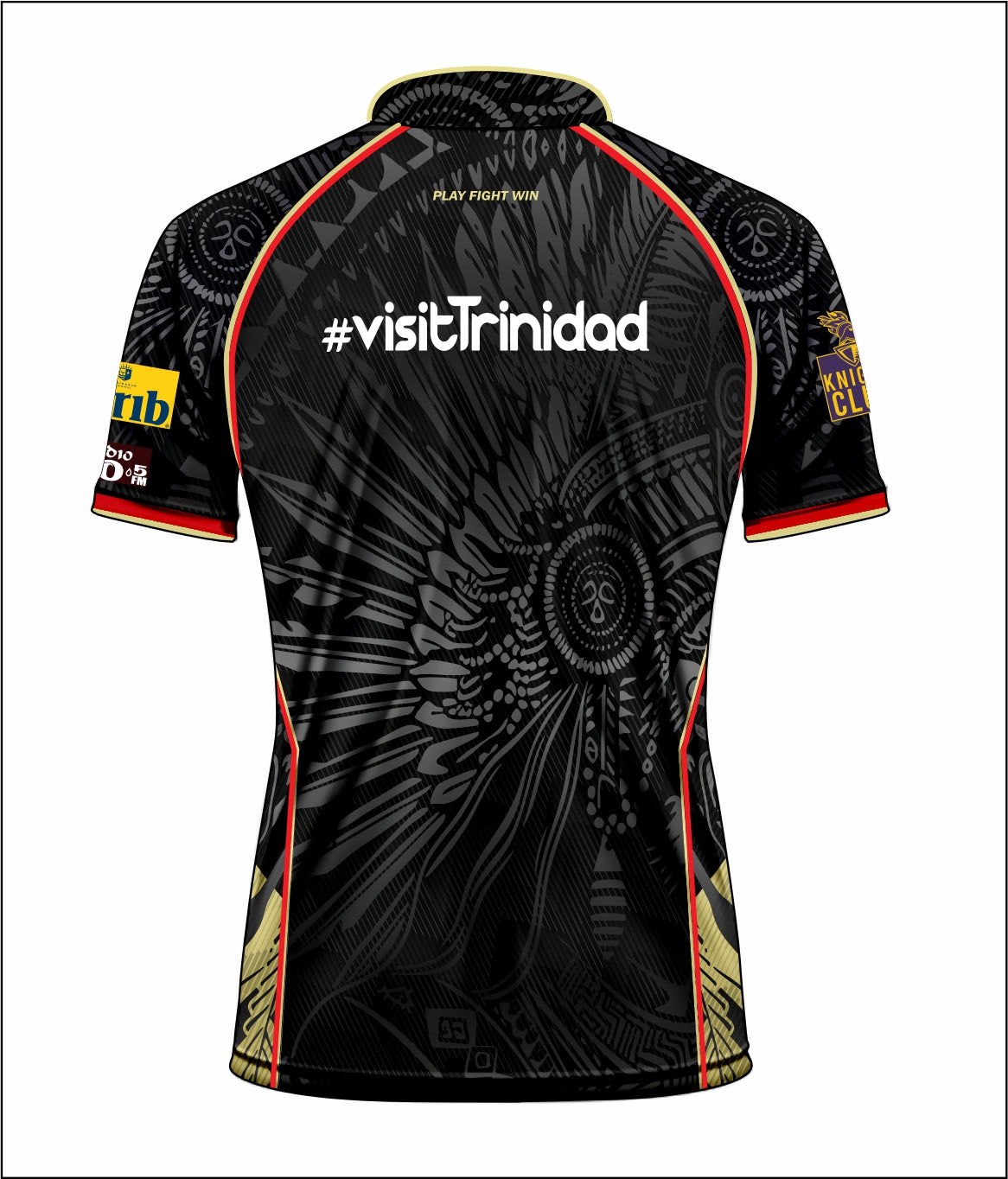 2025 Official Trinbago Knight Riders Practice Jersey By TKR  - Short Sleeve