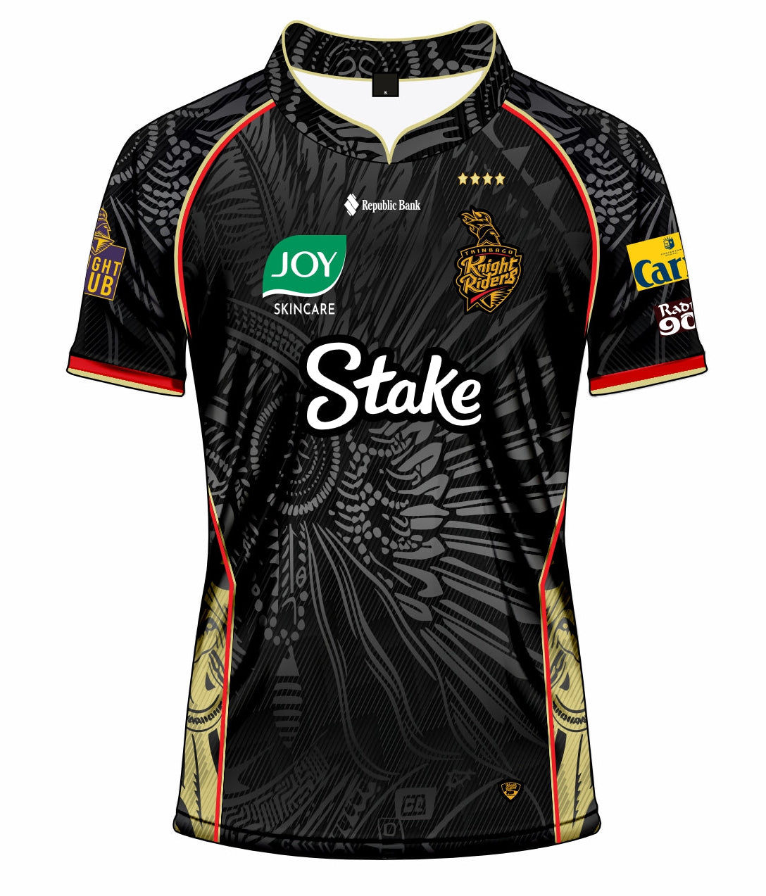 2025 Official Trinbago Knight Riders Practice Jersey By TKR  - Short Sleeve