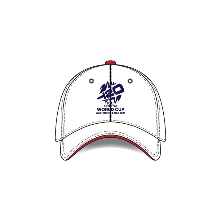 ICC T20 World Cup USA White Hat - 2024