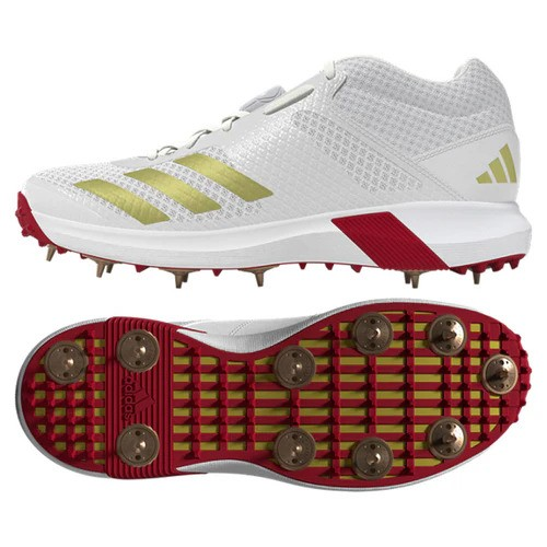 Adidas Vector Mid Gold Metallic SS25 Cricket Shoes 2025