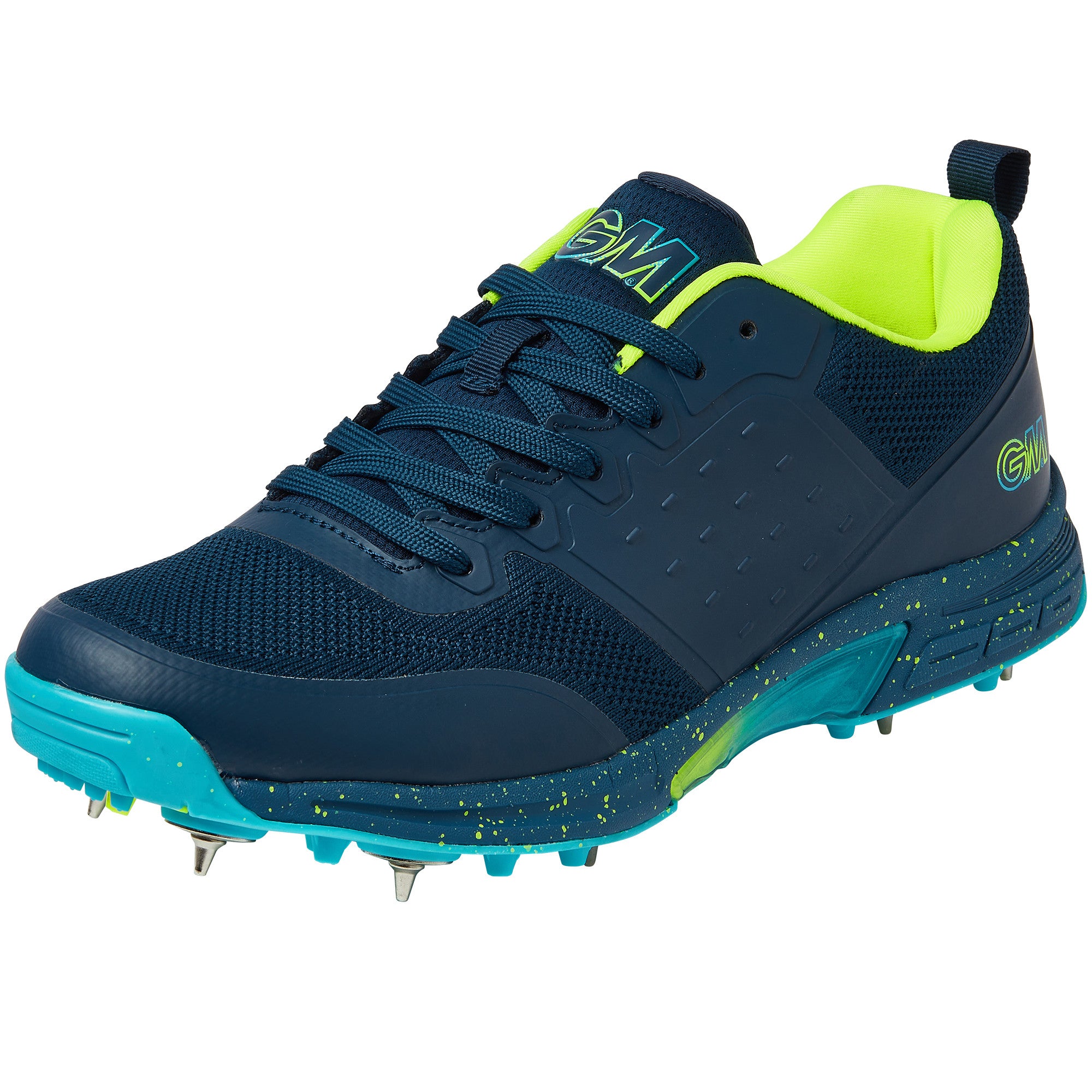 GM Aion Navy Spike Cricket Shoes - 2025