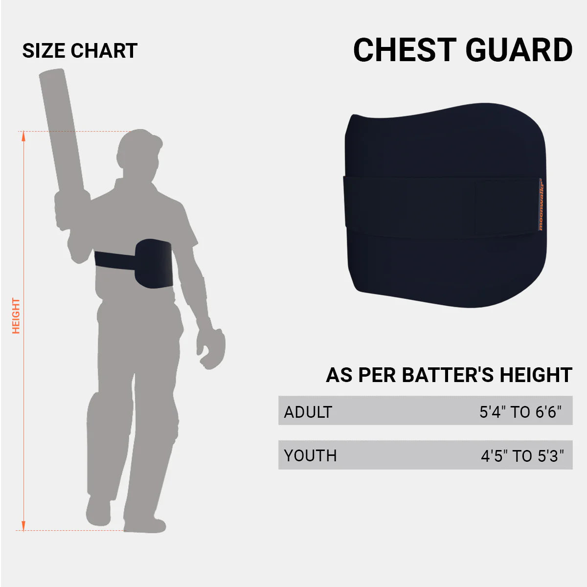 Moonwalkr Navy Chest Guard - Youth