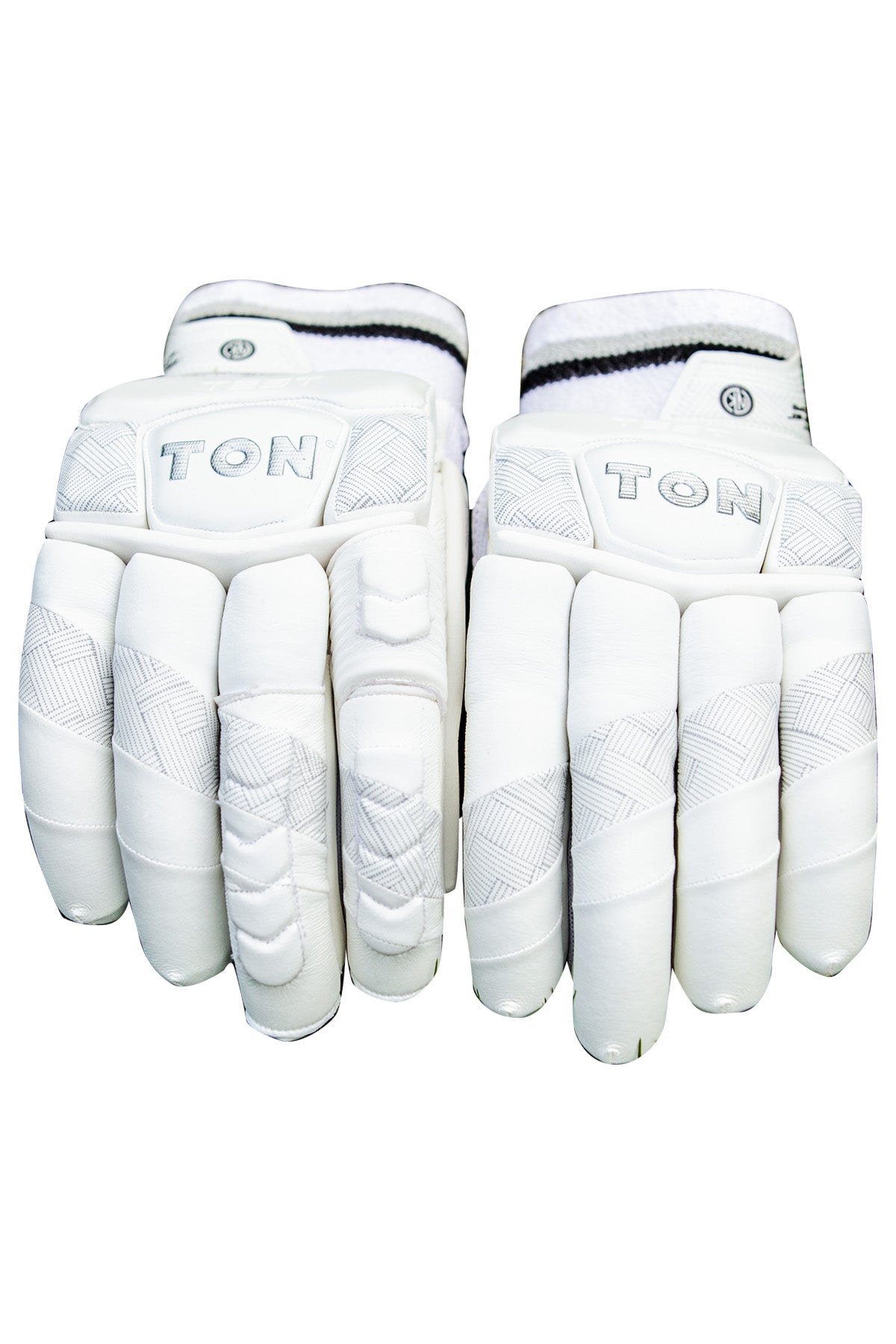 SS Ton Test Cricket Full White Batting Gloves - 2025
