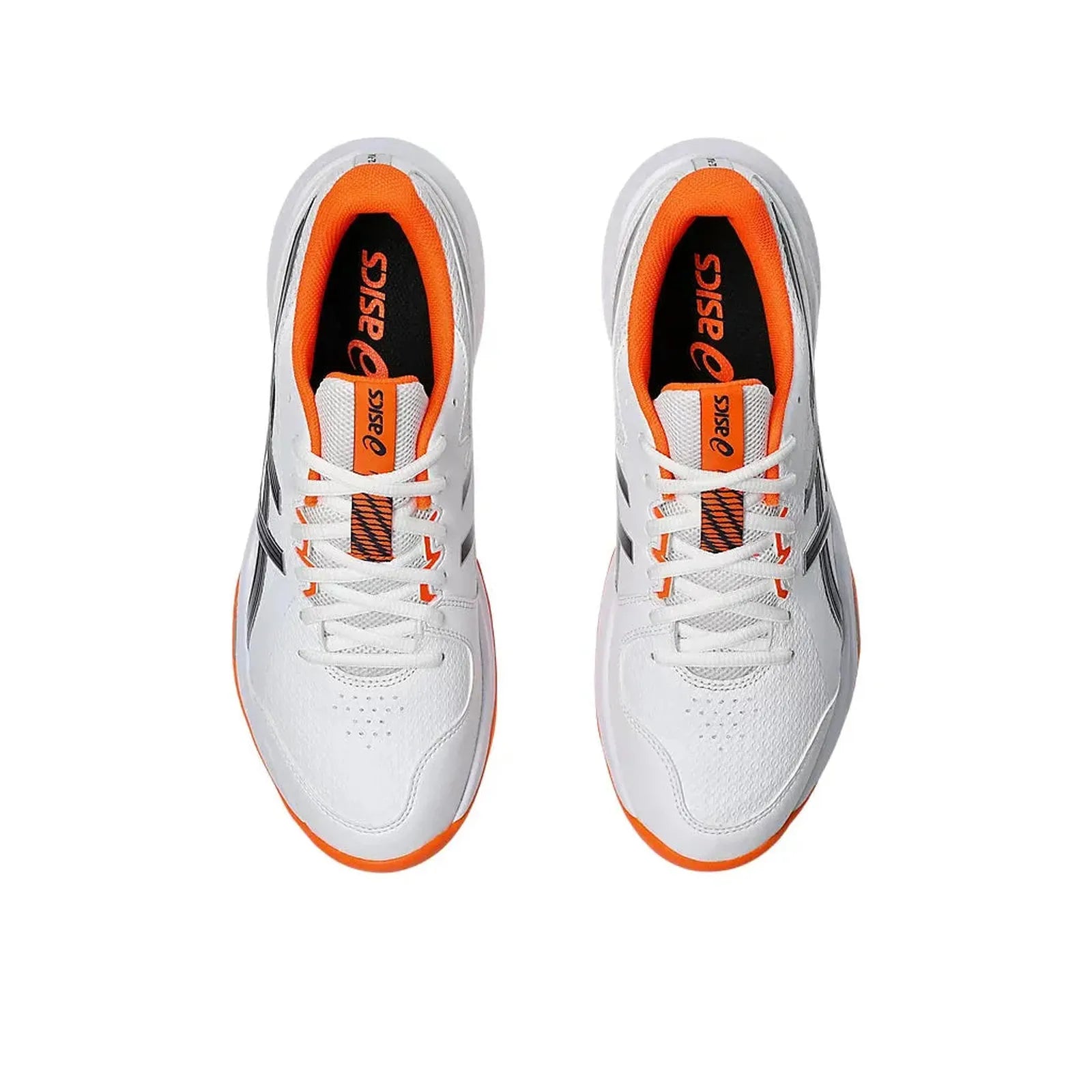 Asics Gel-Peake 3 Rubber Cricket Shoes - White/Orange (2026)