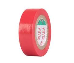 Osaka PVC Tape for Tape Ball Cricket - Red (5 pcs/10 pcs)