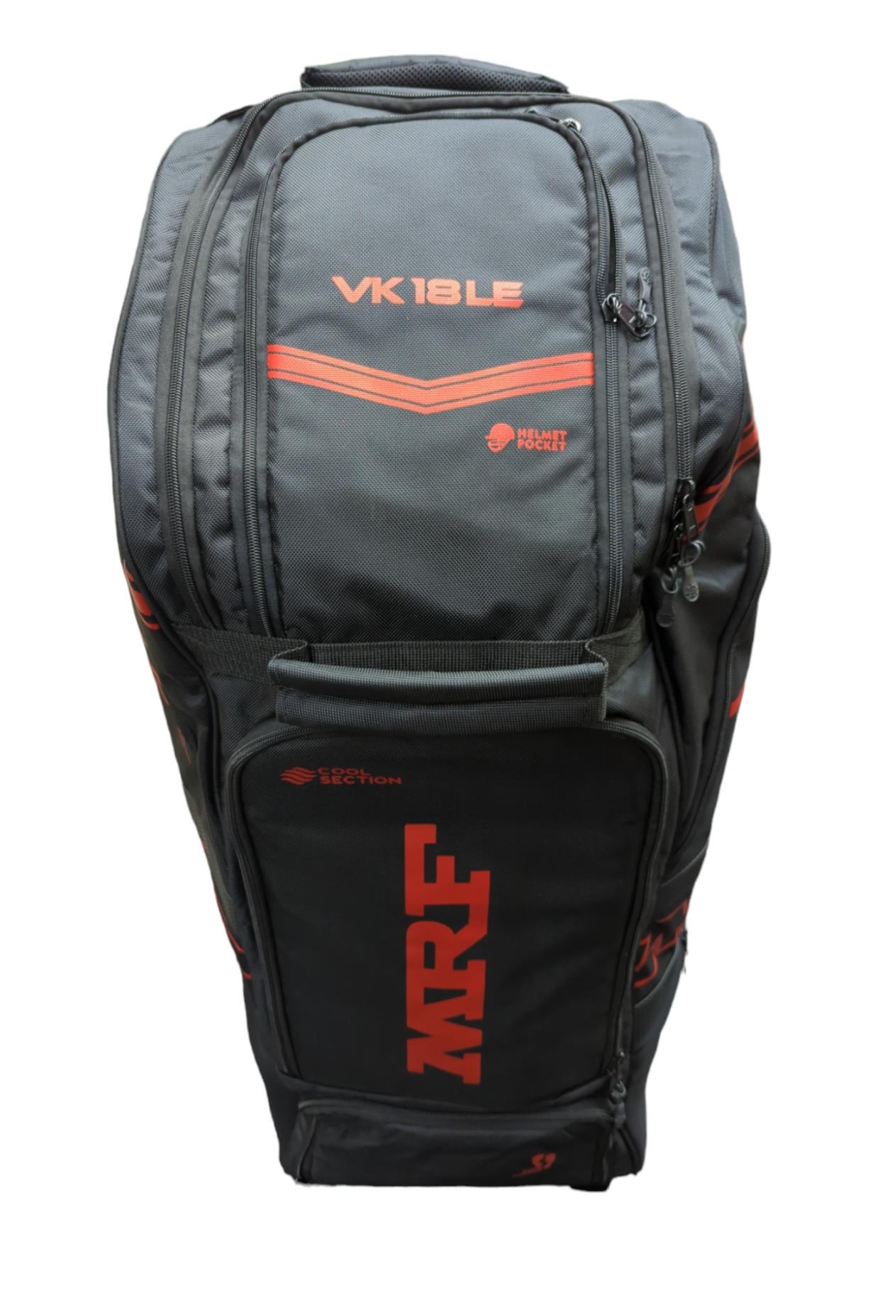 MRF VK 18 LE Black Wheelie Duffle Cricket Bag - 2024
