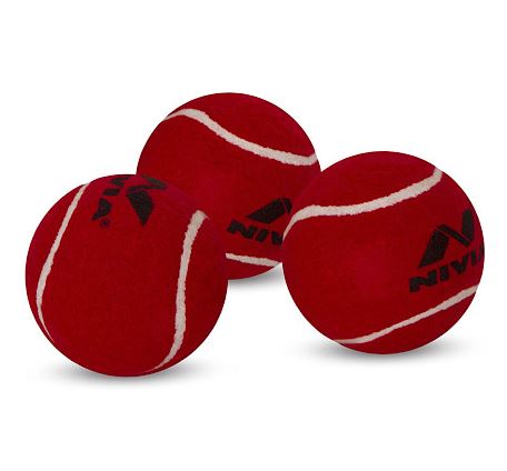 Nivia Cricket Tennis Ball 120-130 grams - Pack Of 6