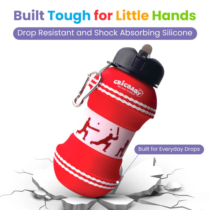Cricbaby Cricket Ball Foldable Water Bottle