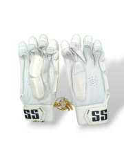 SS Tournament Full White Batting Gloves - 2025