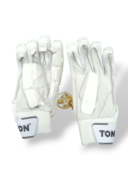 SS Ton Players Edition Full White Batting Gloves - 2025