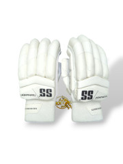 SS Tournament Full White Batting Gloves - 2025