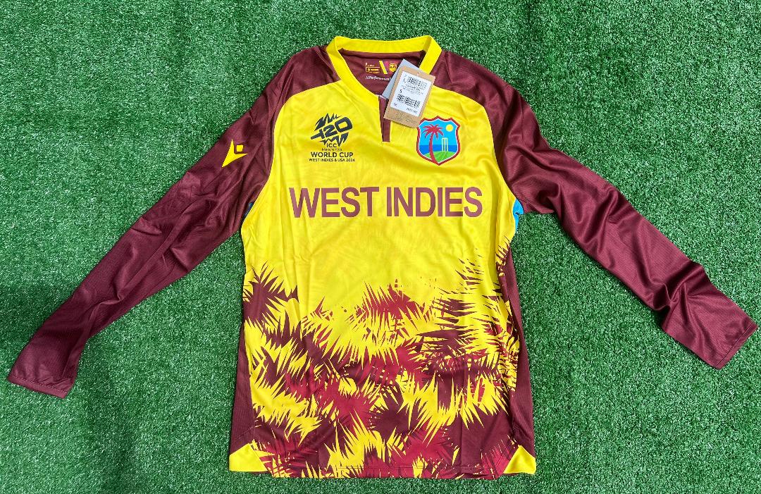 West Indies ICC 2024 T20 World Cup - Offical Authentic Long Sleeve Jersey
