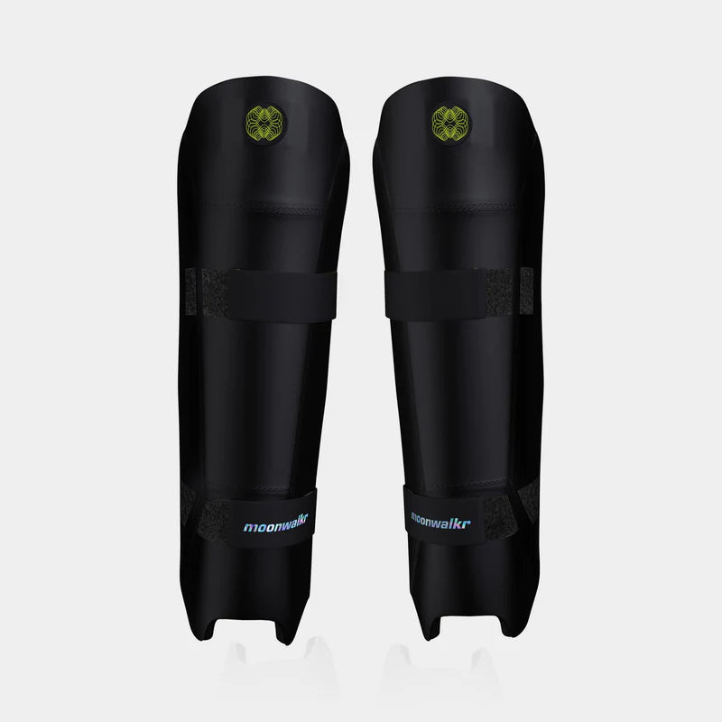 MOONWALKR Black Keeping Shin Guards - Youth