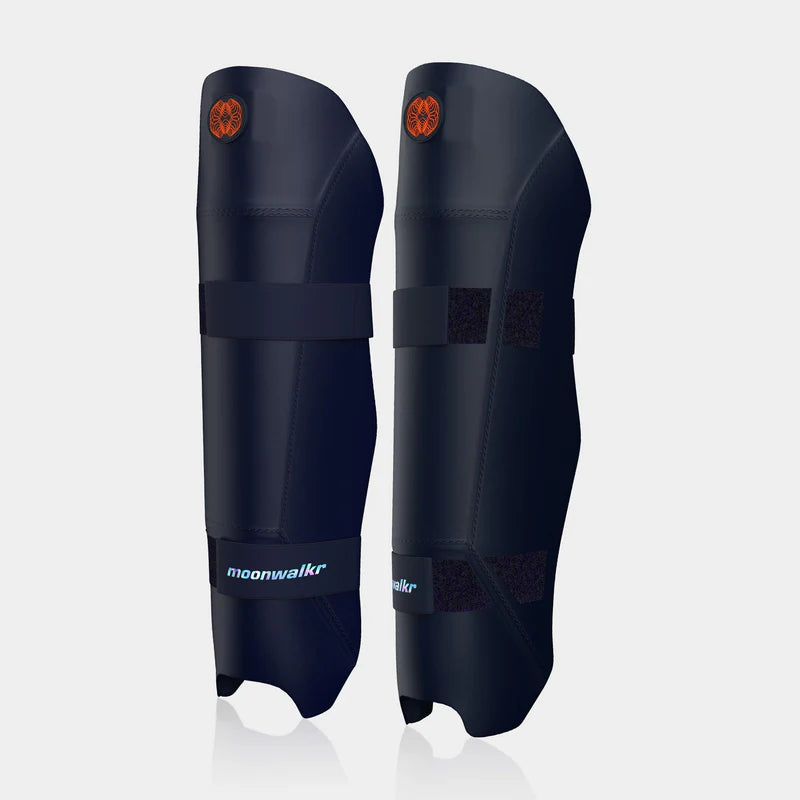 MOONWALKR Navy Keeping Shin Guards - Youth
