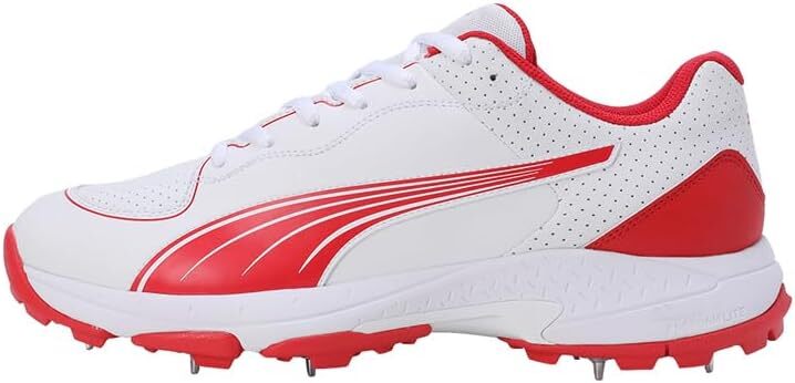 PUMA Spike 24.1 Cricket Shoes - Puma White-Puma Red