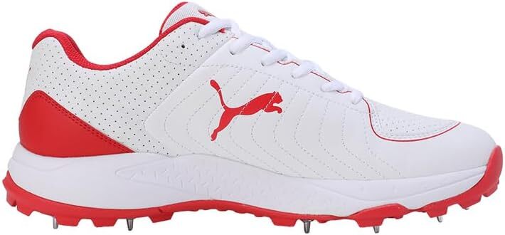 PUMA Spike 24.1 Cricket Shoes - Puma White-Puma Red