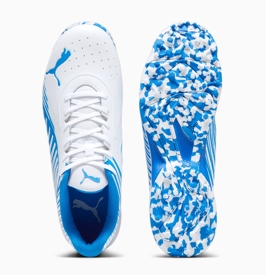 PUMA 22 FH  VK RUBBER CRICKET SHOES -  White-Ultra Blue