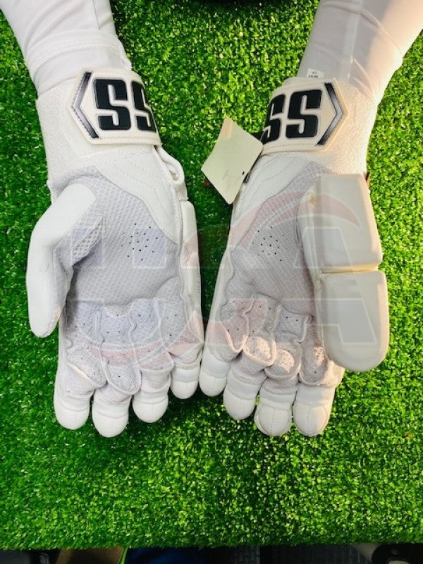 SS LIMITED EDITION  FULL WHITE BATTING GLOVES - 2023