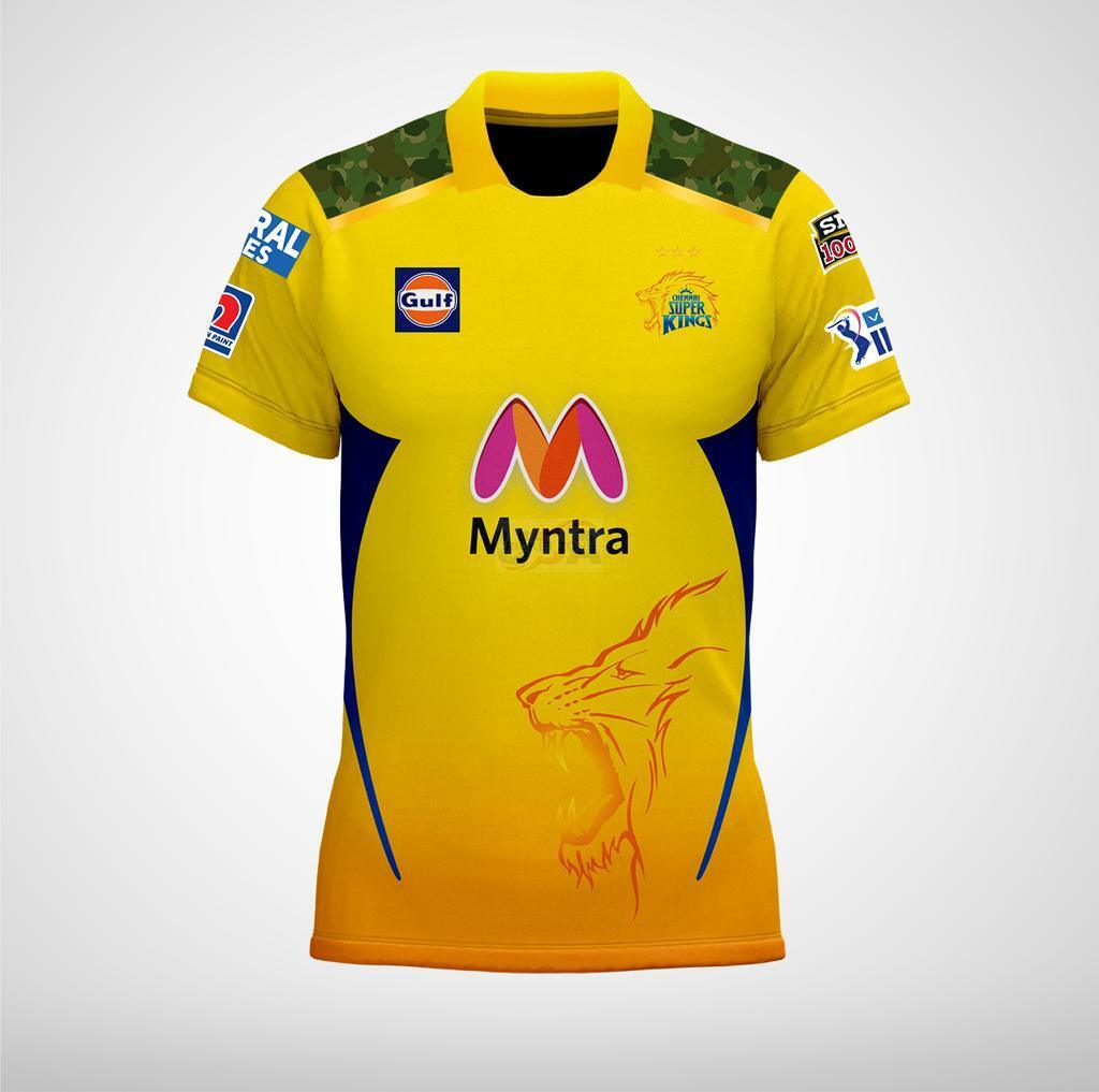 Chennai Csk 2021 Ipl Team Csk Team 2021 New Jersey IPL CHENNAI
