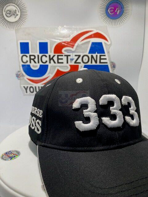 CHRIS GAYLE UNIVERSE BOSS 333 HAT - BLACK AND WHITE