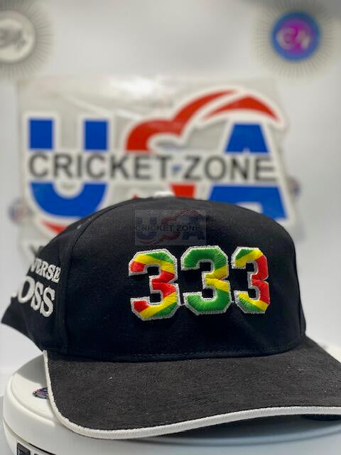 CHRIS GAYLE UNIVERSE BOSS 333 HAT - BLACK AND MULTICOLOR