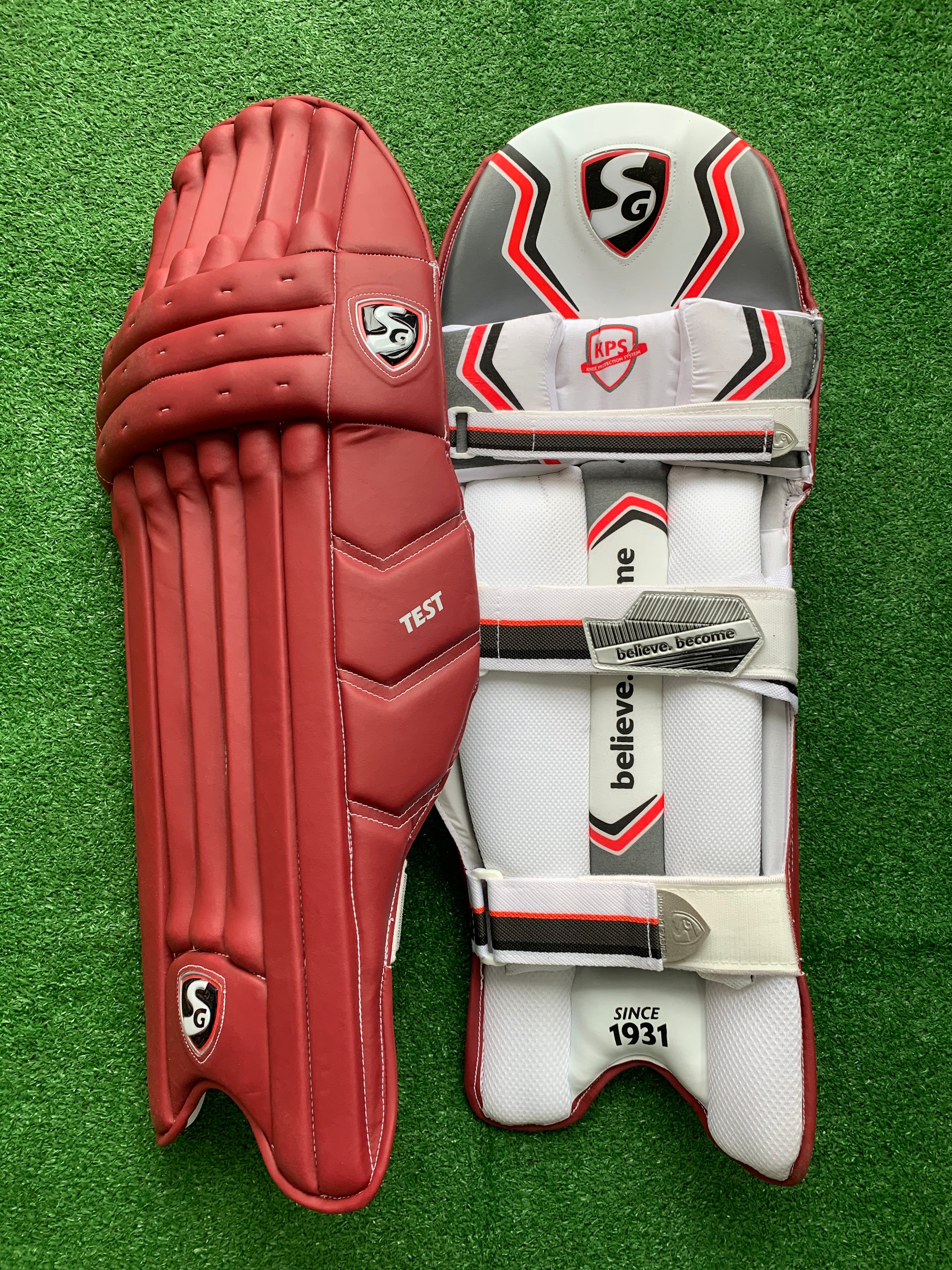 SG TEST BURGUNDY COLOR BATTING PADS