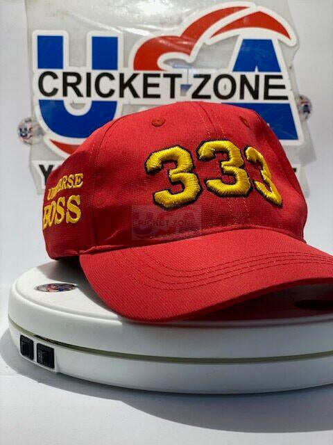 CHRIS GAYLE UNIVERSE BOSS 333 HAT - RED